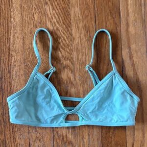 L Space Women's Aqua Bikini Top